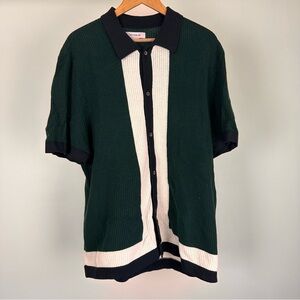 MENS KNITTED STRIPPED CARSIGAN